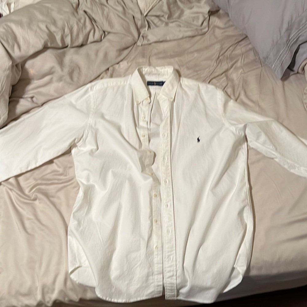 white polo button up